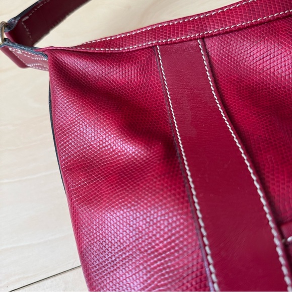 LANCEL Cherry Red Shoulder Bag